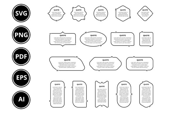 Quote Box with Editable Outline Stroke