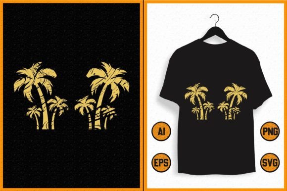 Vintage Palm Tree Shirt SVG
